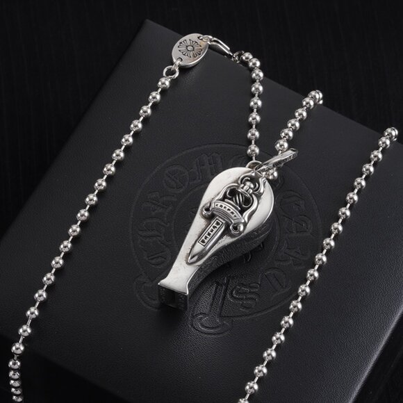 Chrome Heart Dagger Whistle Silver Necklace - Picture 6 of 6